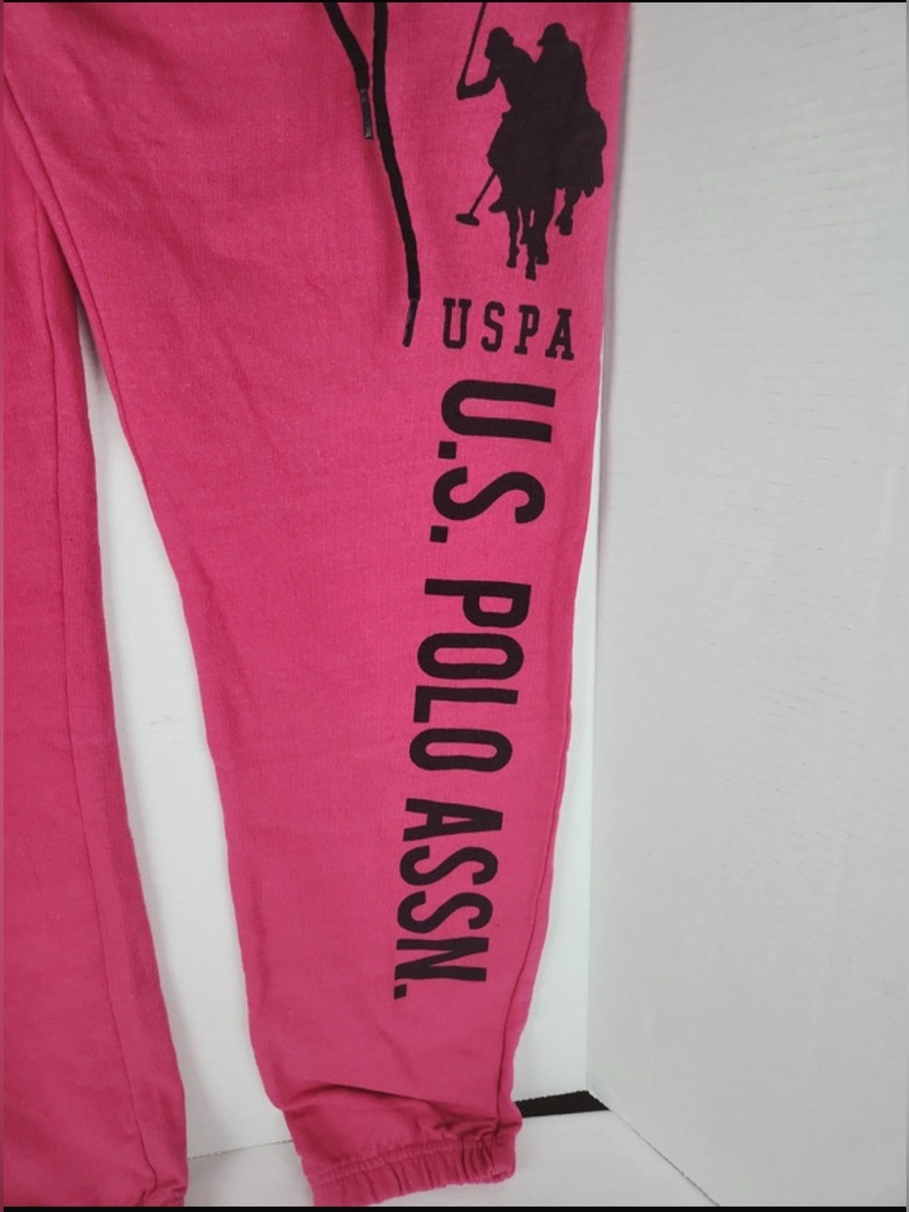NWT-medium U.S. Polo Assn. Pink Logo Sweatpants